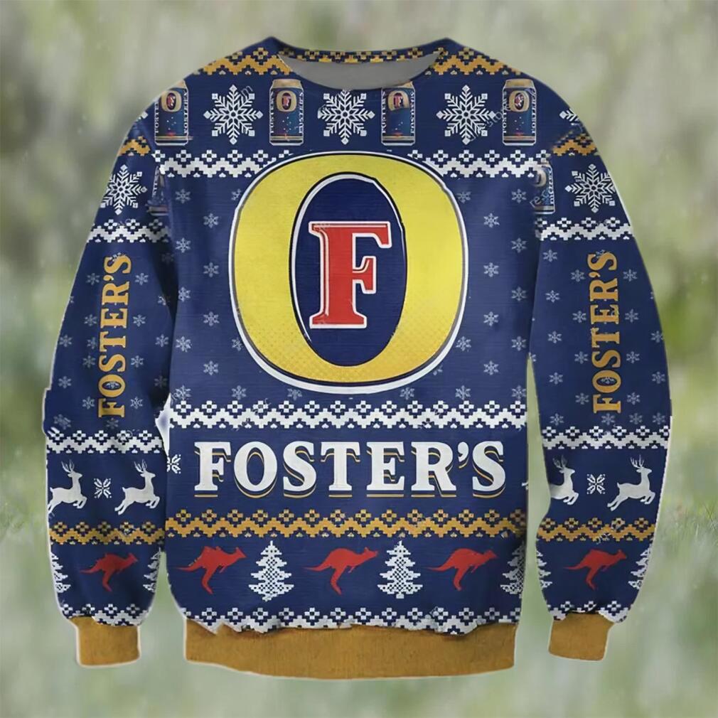 Fosters beer ugly christmas sweater, faux wool sweater, gifts for beer lovers, international beer day, best christmas gifts for 2022 ? prinvity Christmas Ugly Sweater