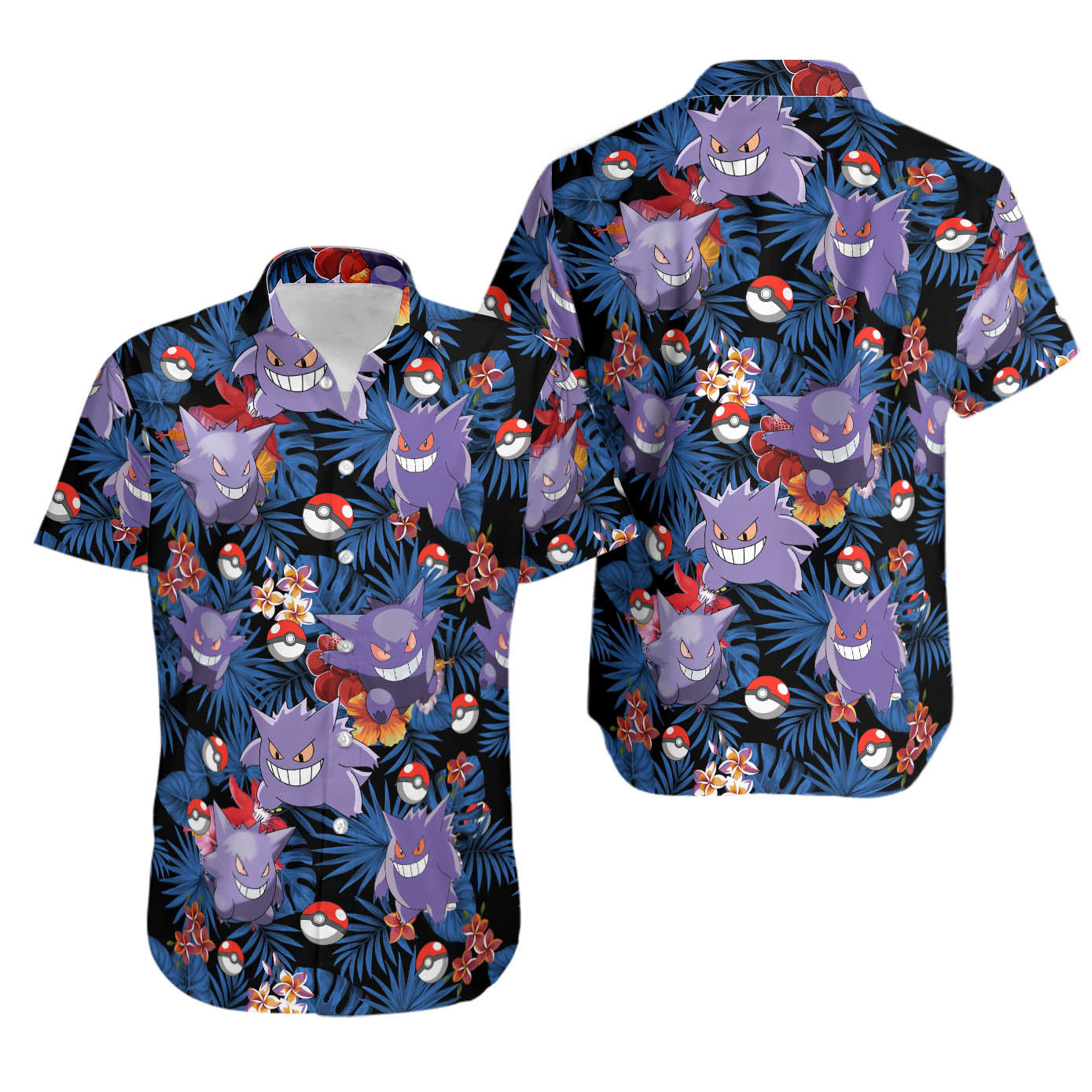 Gengar hawaii shirt Hawaii Shirt Shorts & Flip Flops