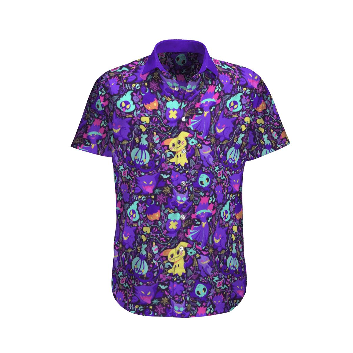 Ghost pokemon summer hawaiian shirt Hawaii Shirt Shorts & Flip Flops