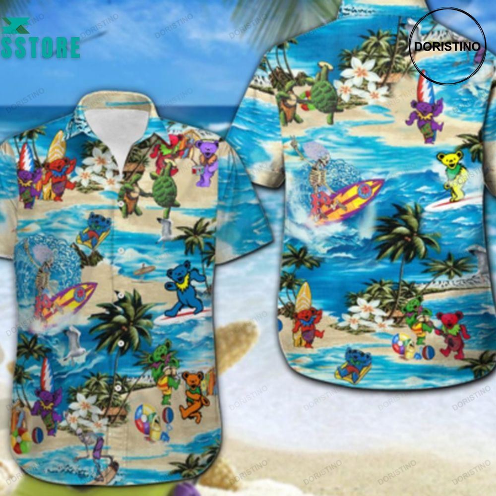 Ghostbusters hawaiian graphic print hawaiian shirt Hawaii Shirt Shorts & Flip Flops