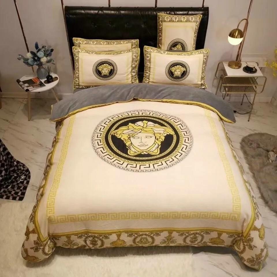 Gianni versace beige luxury brand high-end bedding set home decorations Bedding Sets