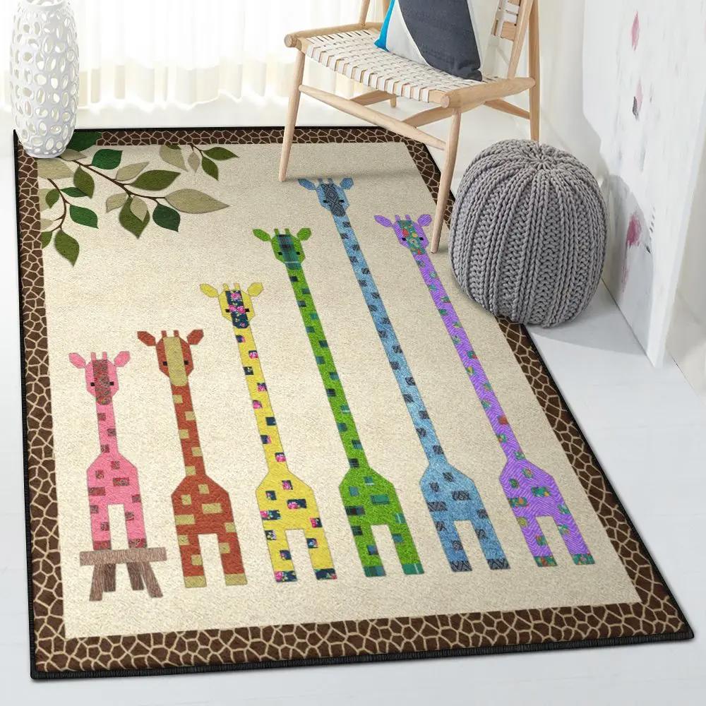 Giraffe indoor outdoor carpet, giraffe rug Rectangle Rug