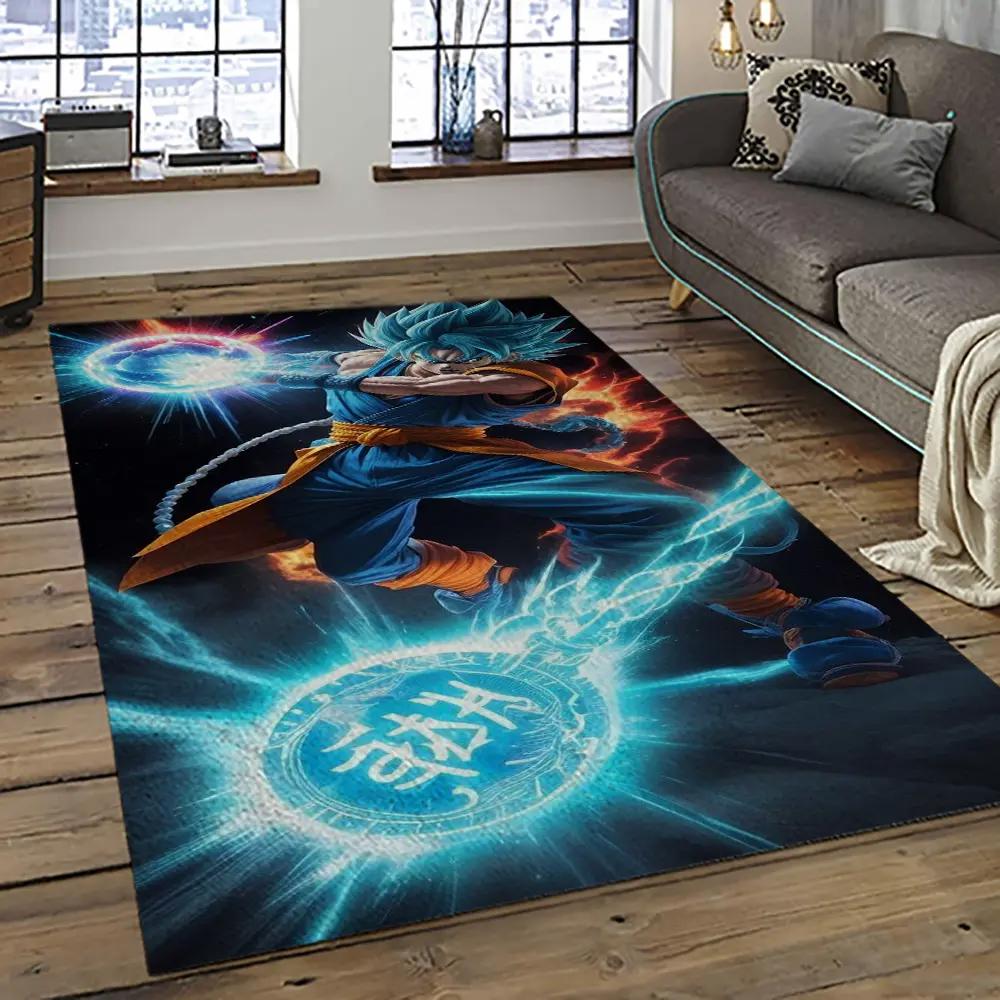 Goku characters cartoon movie carpet rectangle area rug for living room bedroom decor gku69 Rectangle Rug