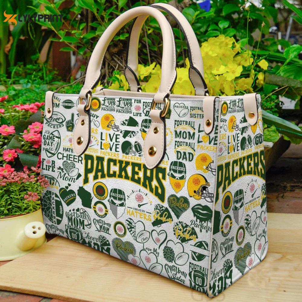Green bay packers 0i hand leather bag for women gift 1978 Women Leather Hand Bag