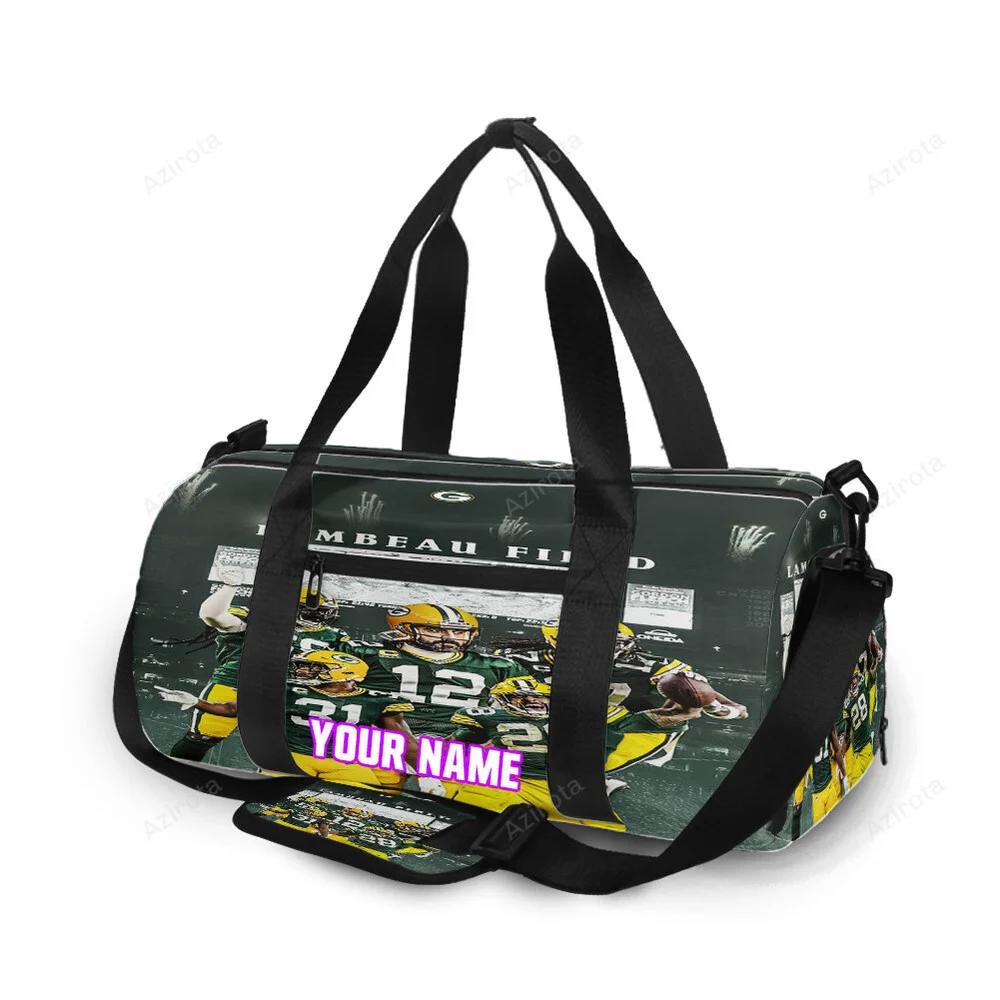 Green bay packers player team v4 personalized name travel bag gym bag 312 Travel Bag
