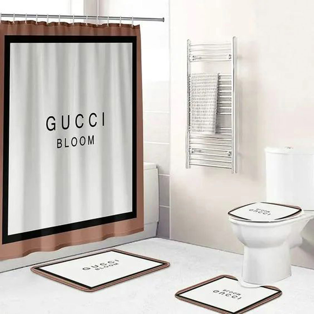 Gucci bloom bath mat bathroom sets home decor luxury fashion brand hypebeast Bathroom Set
