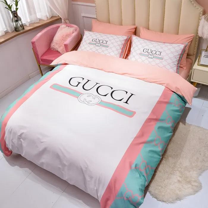 Gucci printed bedding sets quilt sets duvet cover luxury brand bedding decor Bedding Sets