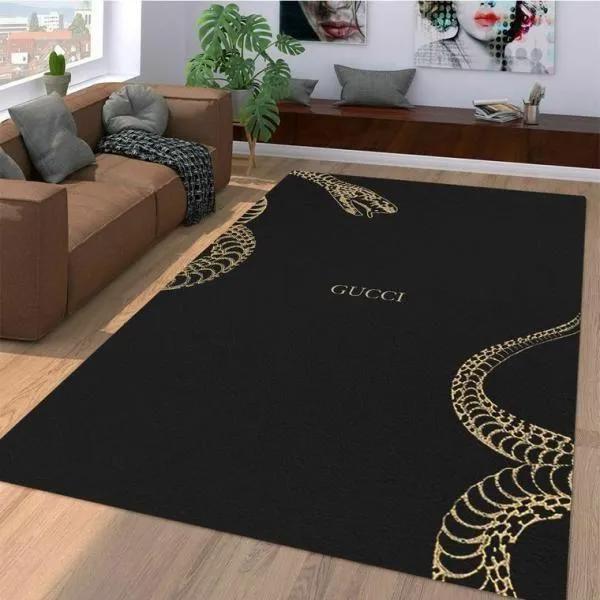 Gucci snake logo type 926. Upgrade Your Living Room with Luxury Home Decor: Area Carpets, Floor Decor, Door Mats, and Hot Gift Items with style a High-End Fashion Brand Rectangle Rug