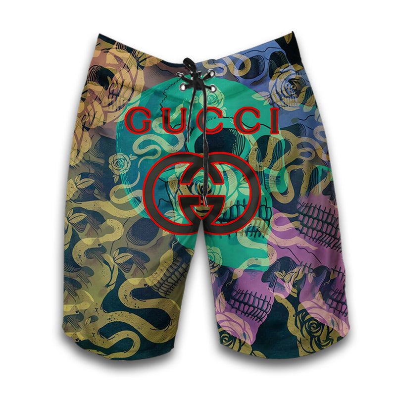 Gucci snake luxury brand all over print shorts for men 175 Shorts For Ment