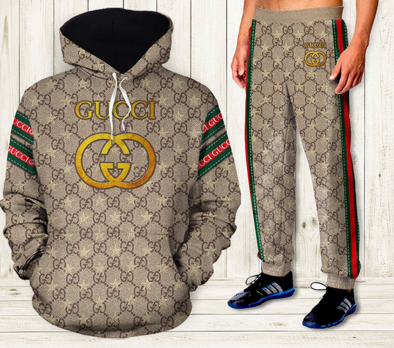Gucci unisex sweatpant trouser with pocket sports clothing new hot 2023 17 Hoodie Long Pants 3D Set