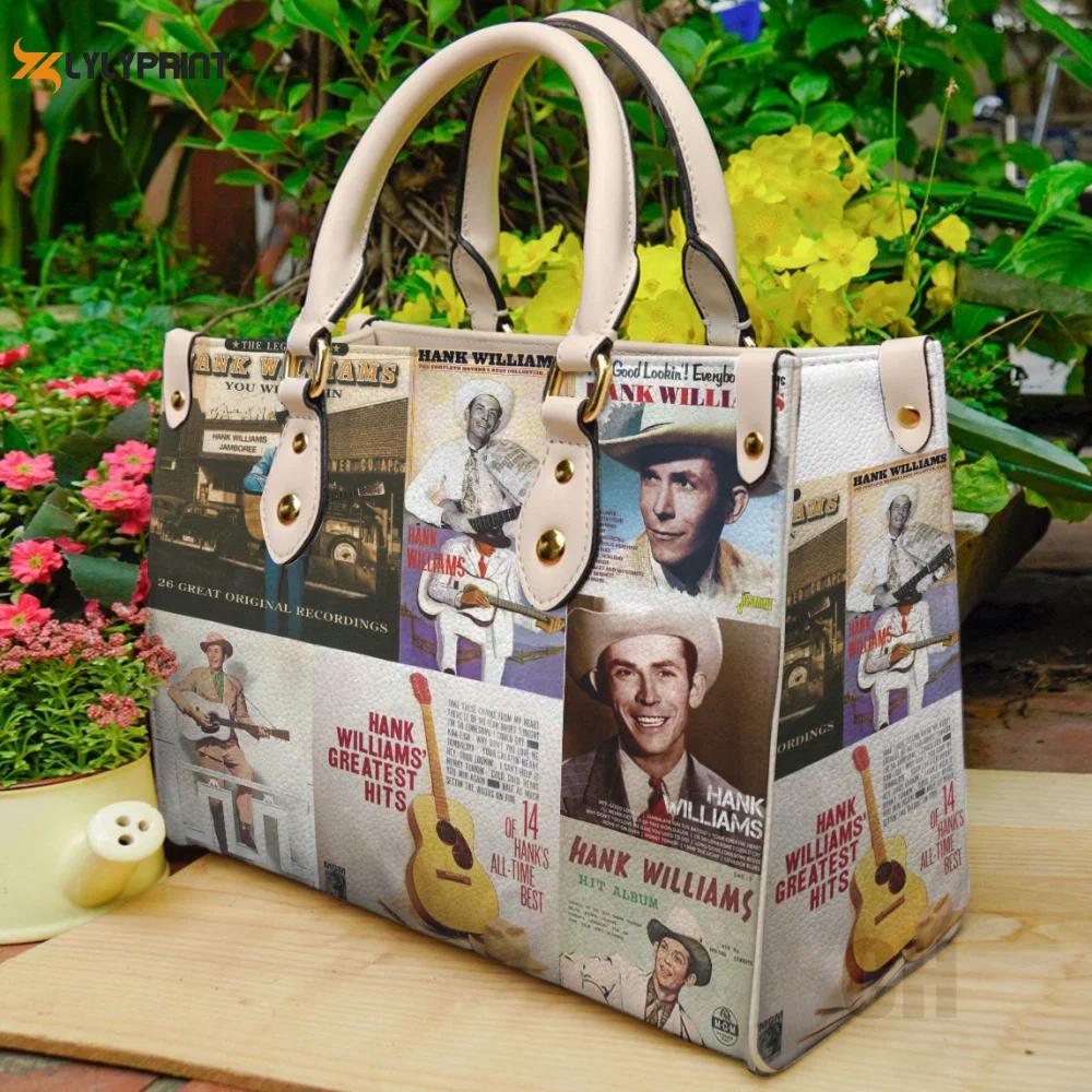 Hank williams leather bag for women gift 1376 Women Leather Hand Bag