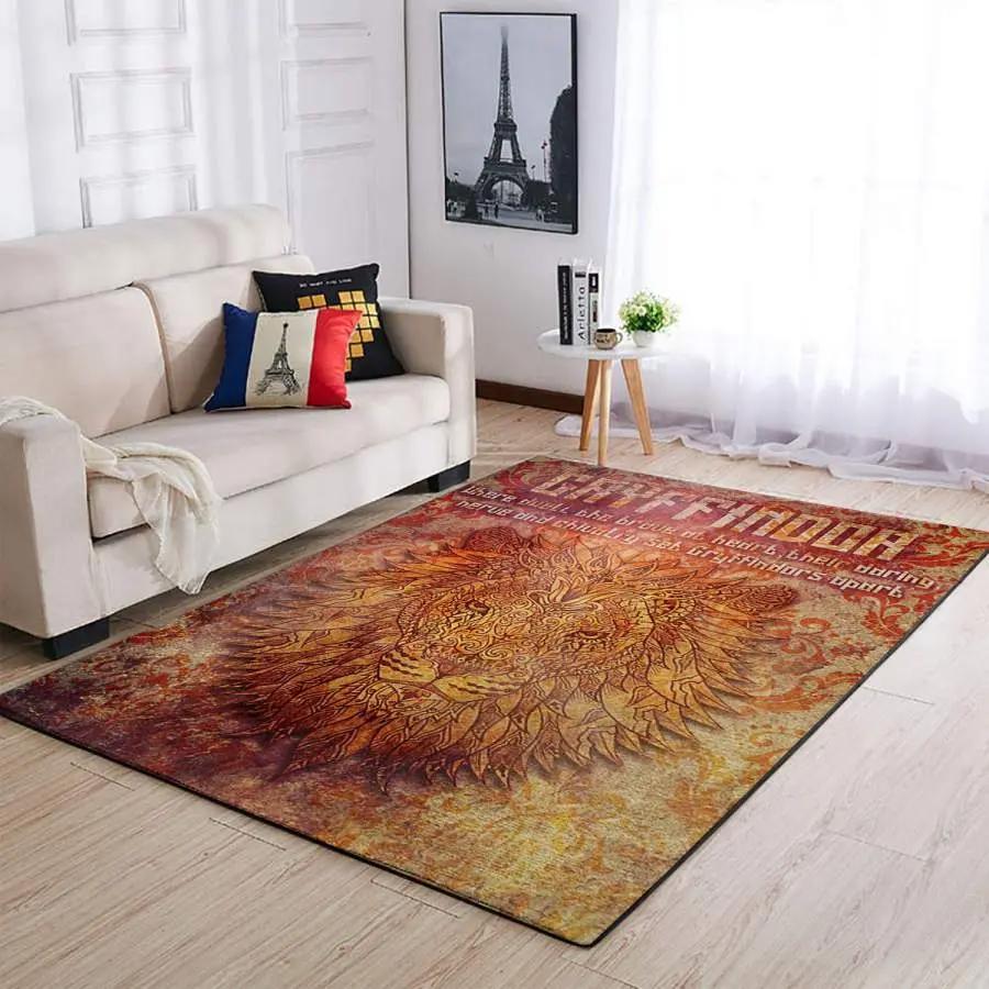 Harry potter gryffindor logo area rug home decor rcdd81f32302 Rectangle Rug