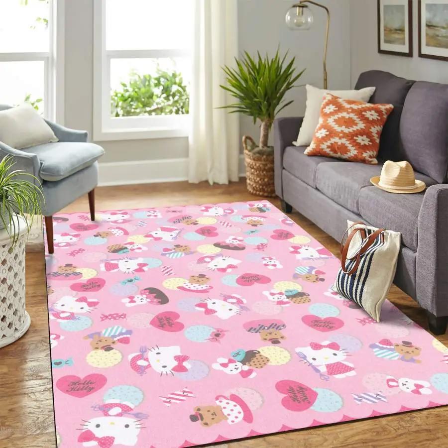 Hello kitty area rug living room rug home decor carpet rug living room 2002206 Rectangle Rug