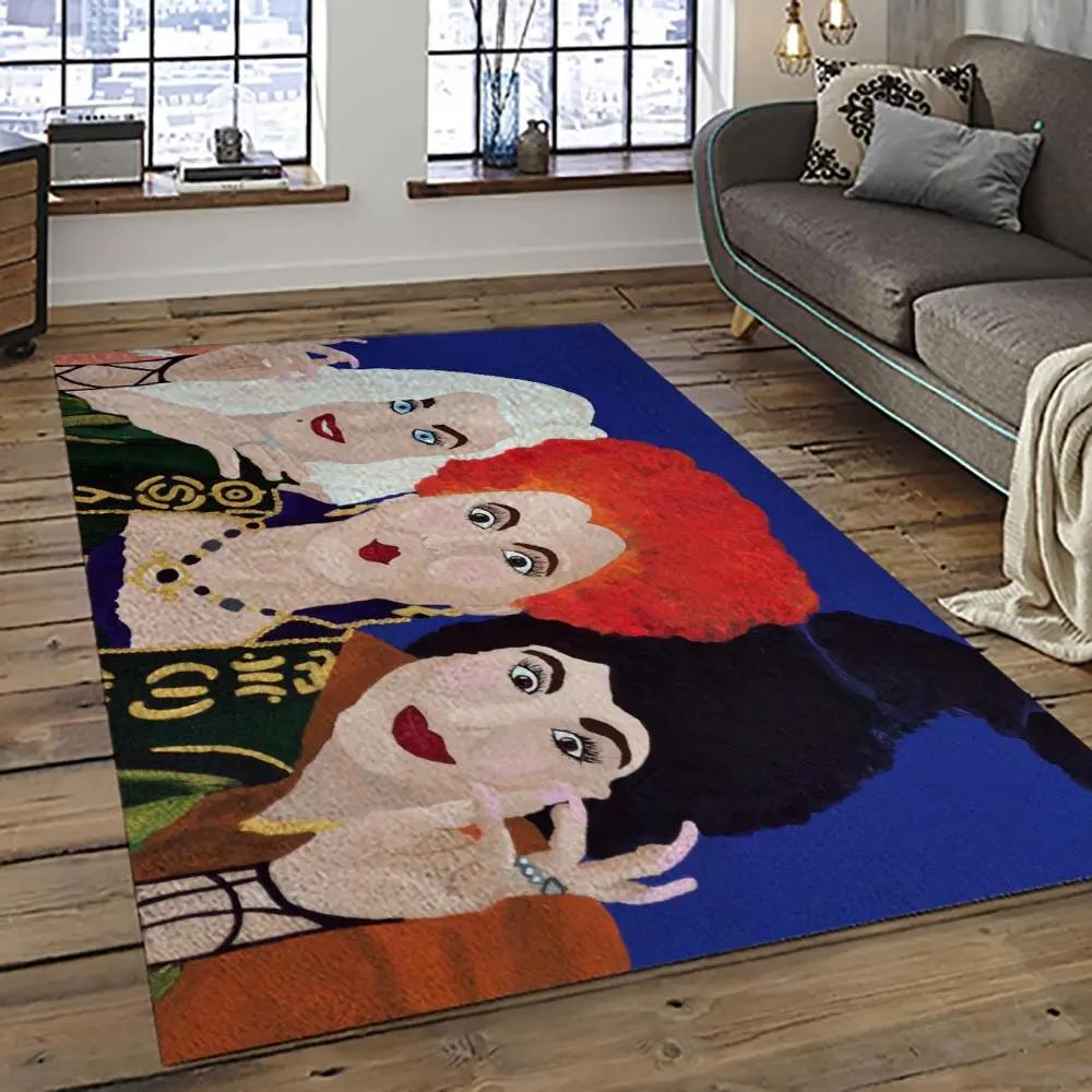 Hocus pocus supernatural comedy film movie carpet area rug home decor halloween gift best present for friends hps21 Rectangle Rug