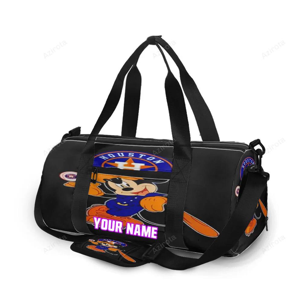 Houston astros mickey player personalized name travel bag gym bag 437 Travel Bag