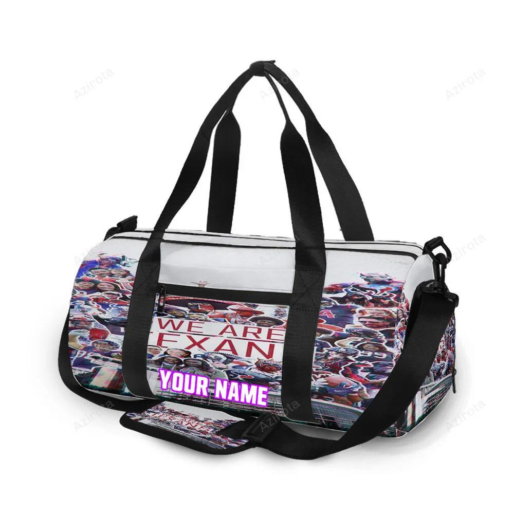 Houston texans we are texans2 personalized name travel bag gym bag 1991 Travel Bag