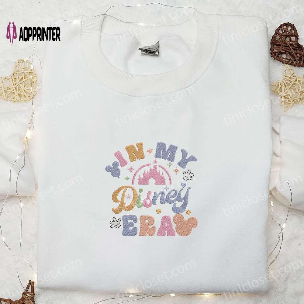 In my disney era embroidered shirt & characters hoodie: perfect gift idea for disney fans Embroidered Shirt