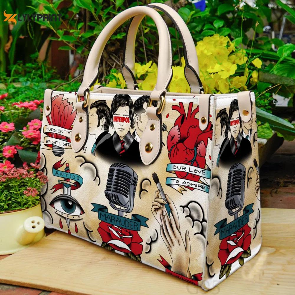 Interpol lover leather bag for women gift 1136 Women Leather Hand Bag