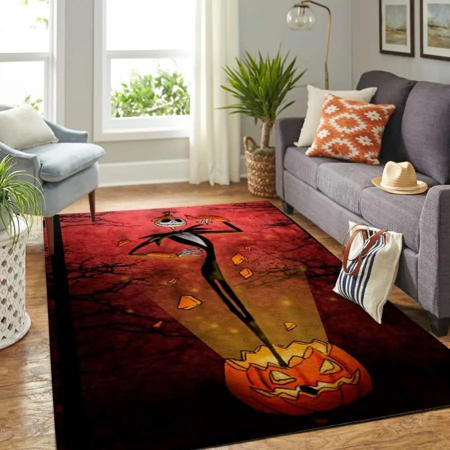 Jack skellington in the pumpkin 190909 area rug living room rug home decor floor decor Rectangle Rug