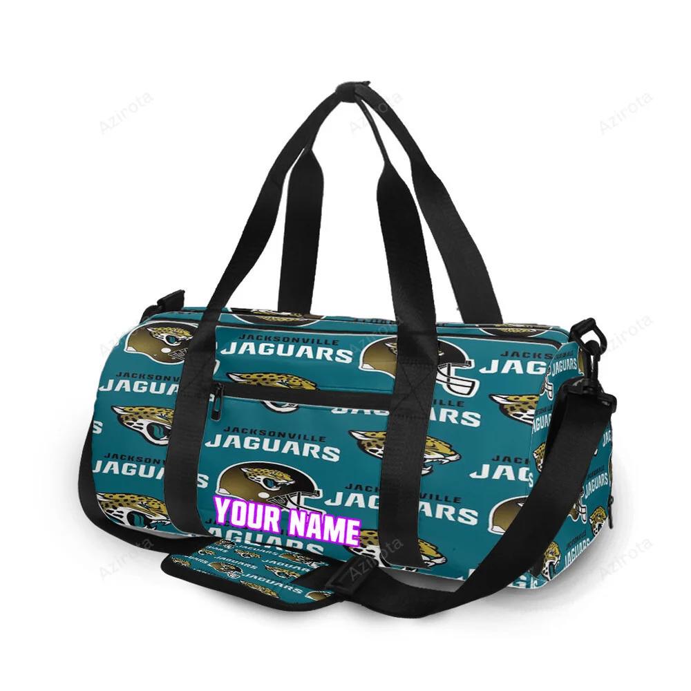 Jacksonville jaguars emblem v10 personalized name travel bag gym bag 1560 Travel Bag