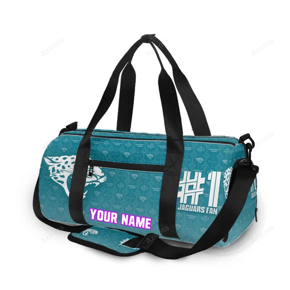 Jacksonville jaguars emblem v13 personalized name travel bag gym bag 291 Travel Bag