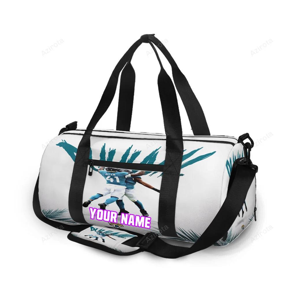 Jacksonville jaguars team v3 personalized name travel bag gym bag 1256 Travel Bag