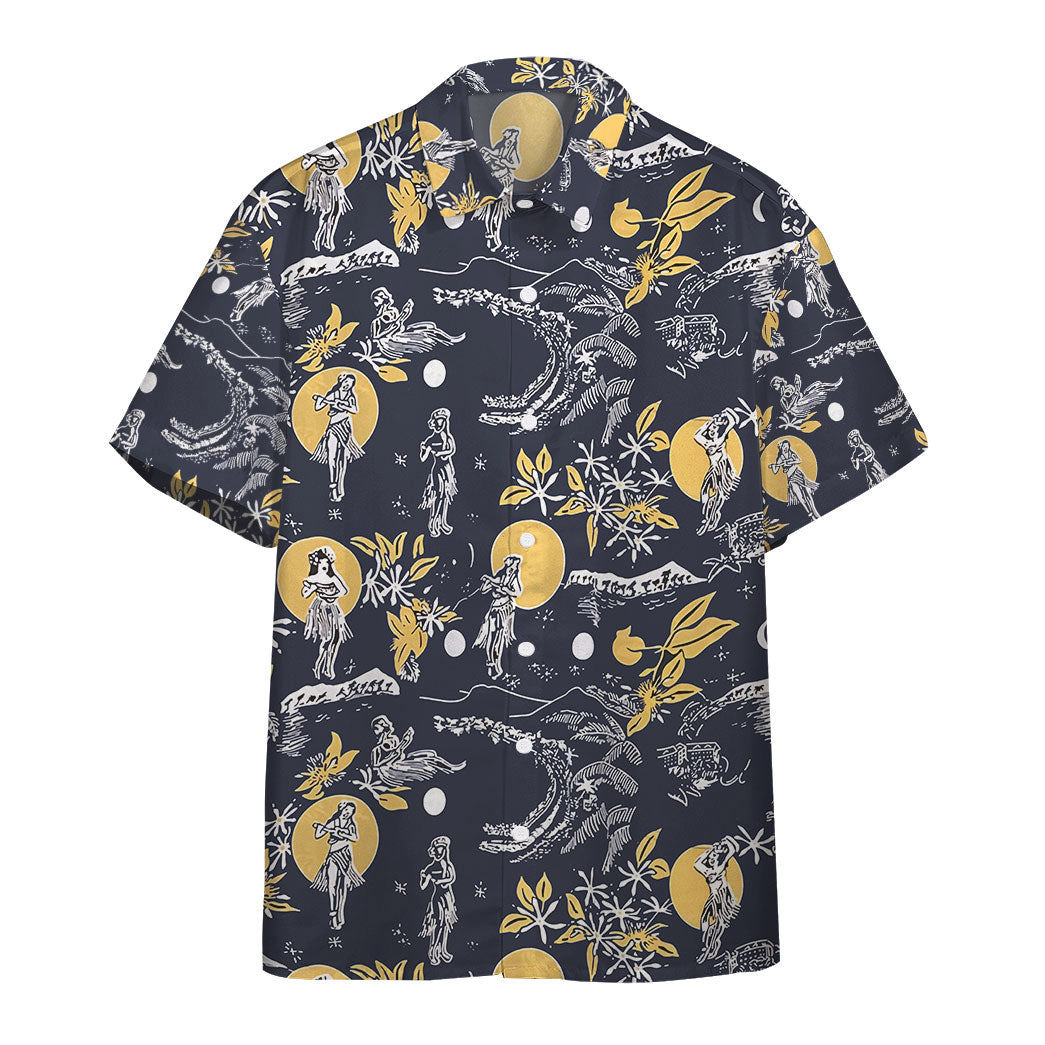 Jay hernandez hula moon navy retro from the magnum pi reboot custom hawaii shirt Hawaii Shirt Shorts & Flip Flops