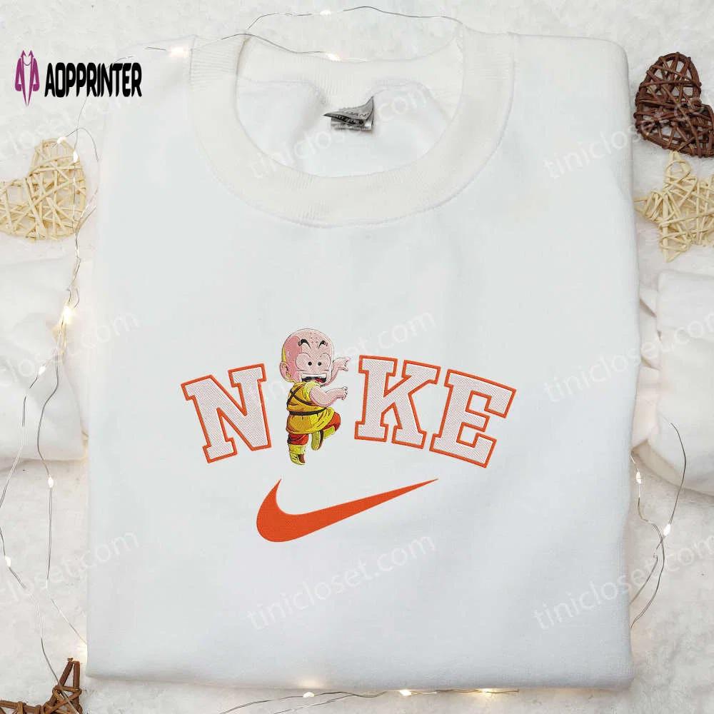 Krillin nike embroidered shirt & dragon ball hoodie anime x nike collection Embroidered Shirt