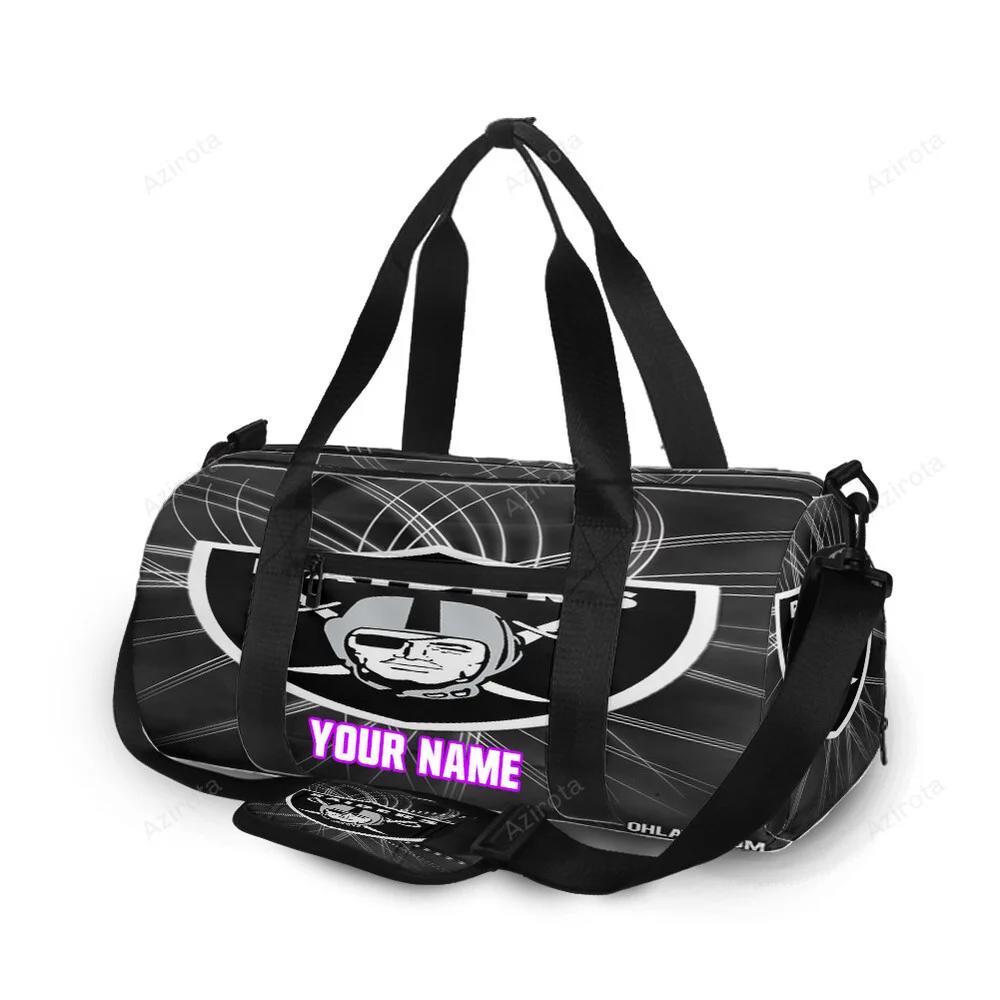 Las vegas raiders logo art14 personalized name travel bag gym bag 1926 Travel Bag