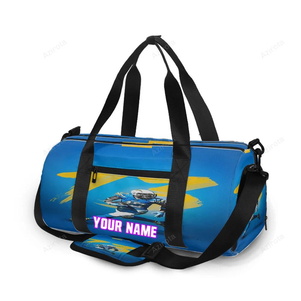 Los angeles chargers keenan allen3 personalized name travel bag gym bag 782 Travel Bag