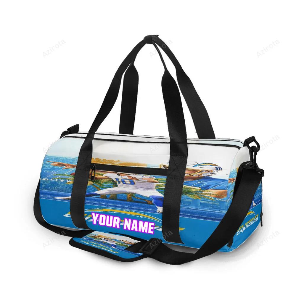 Los angeles chargers player v7 personalized name travel bag gym bag 1831 Travel Bag