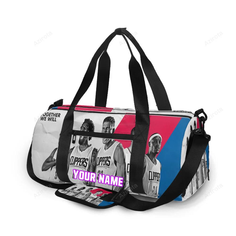 Los angeles clippers together we will personalized name travel bag gym bag 2 Travel Bag
