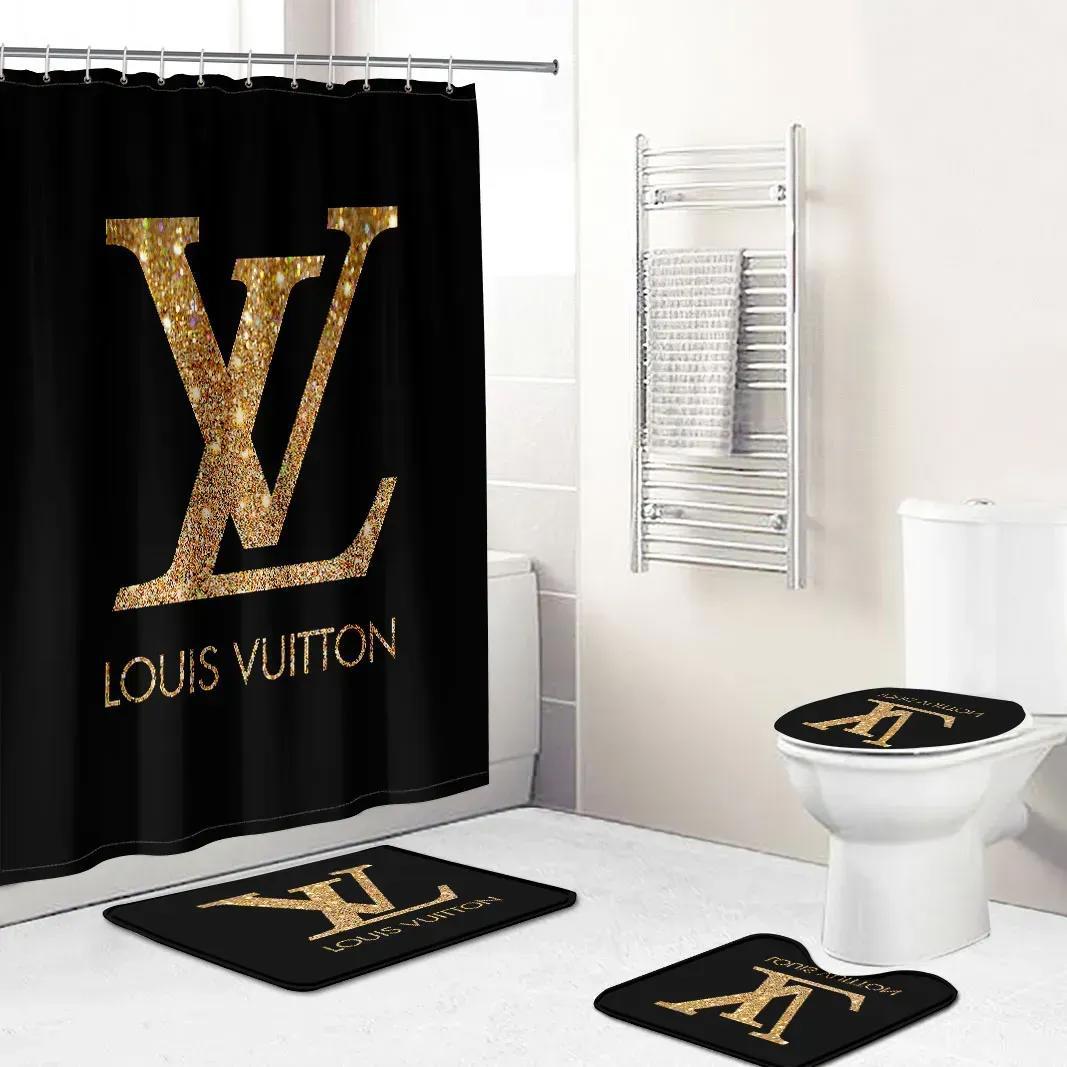 Louis vuitton luxury fashion brand bathroom sets hypebeast home decor bath mat Bathroom Set