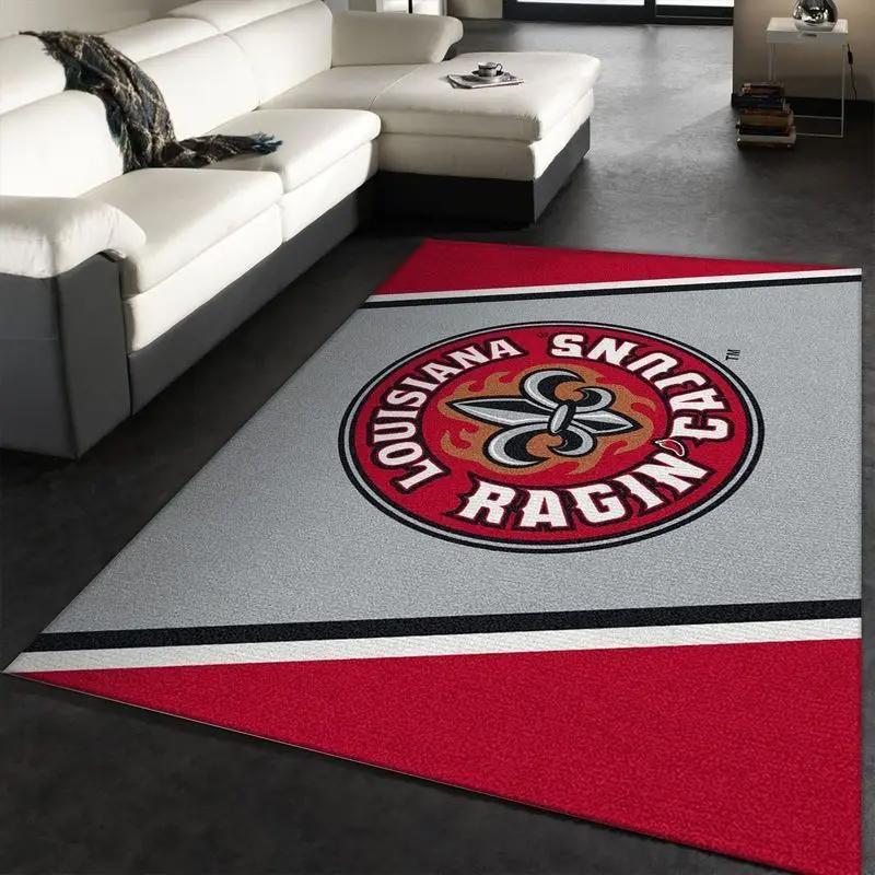Louisiana ragin’ cajuns ncaa living room bed room rug regtangle carpet 1 Rectangle Rug
