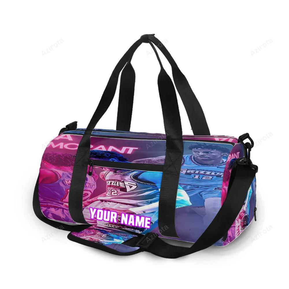 Memphis grizzlies ja morant 12 v3 personalized name travel bag gym bag 997 Travel Bag