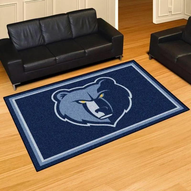 Memphis grizzlies nba basketball carpet living room rug regtangle carpet v4602 Rectangle Rug