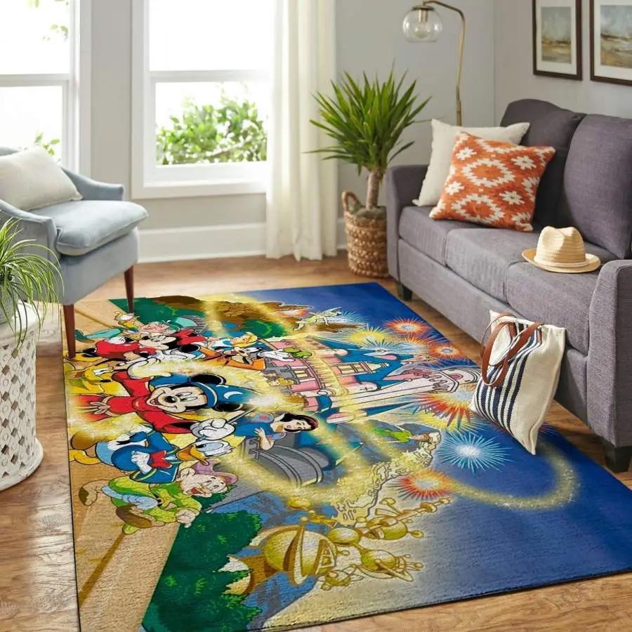 Mickey disney characters rug living room rug home decor room carpet Rectangle Rug