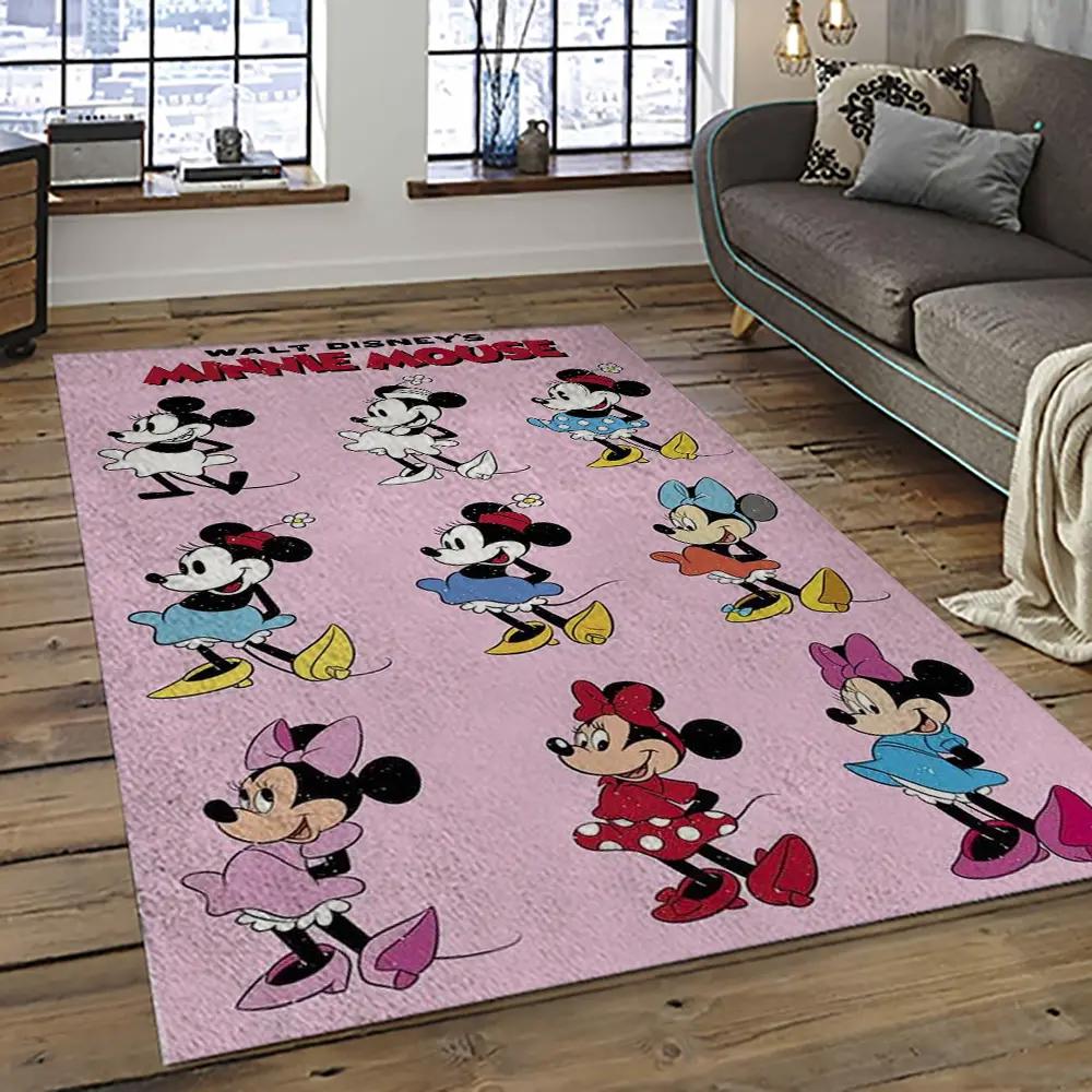 Mickey mouse characters cartoon movie carpet rectangle area rug for living room bedroom decor mme34 Rectangle Rug