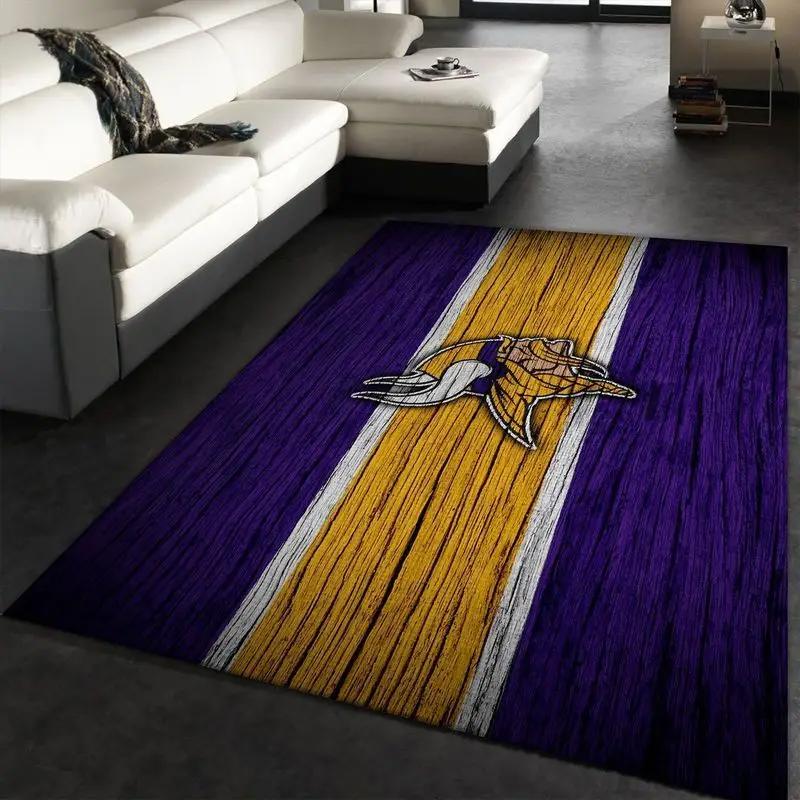 Minnesota vikings football nfl 19 living room bed room rug rug regtangle carpet Rectangle Rug