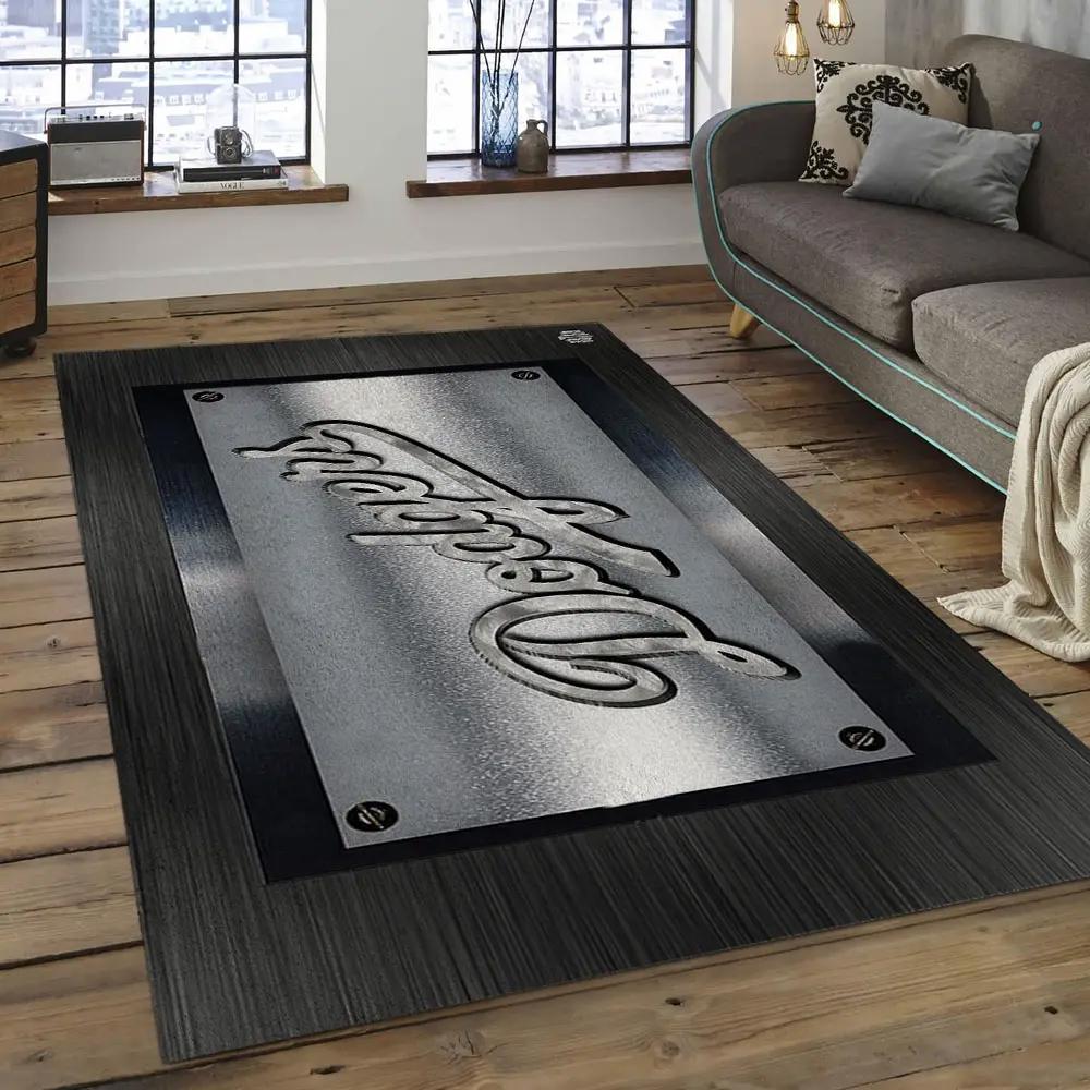 Mlb los angeles dodgers baseball team logo rectangle area lad19 Rectangle Rug