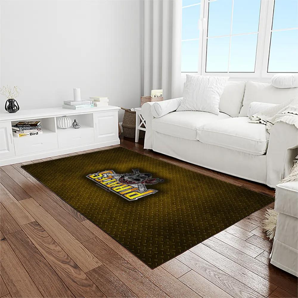 Mlb pittsburgh pirates baseball team logo rectangle area rug pp23 Rectangle Rug