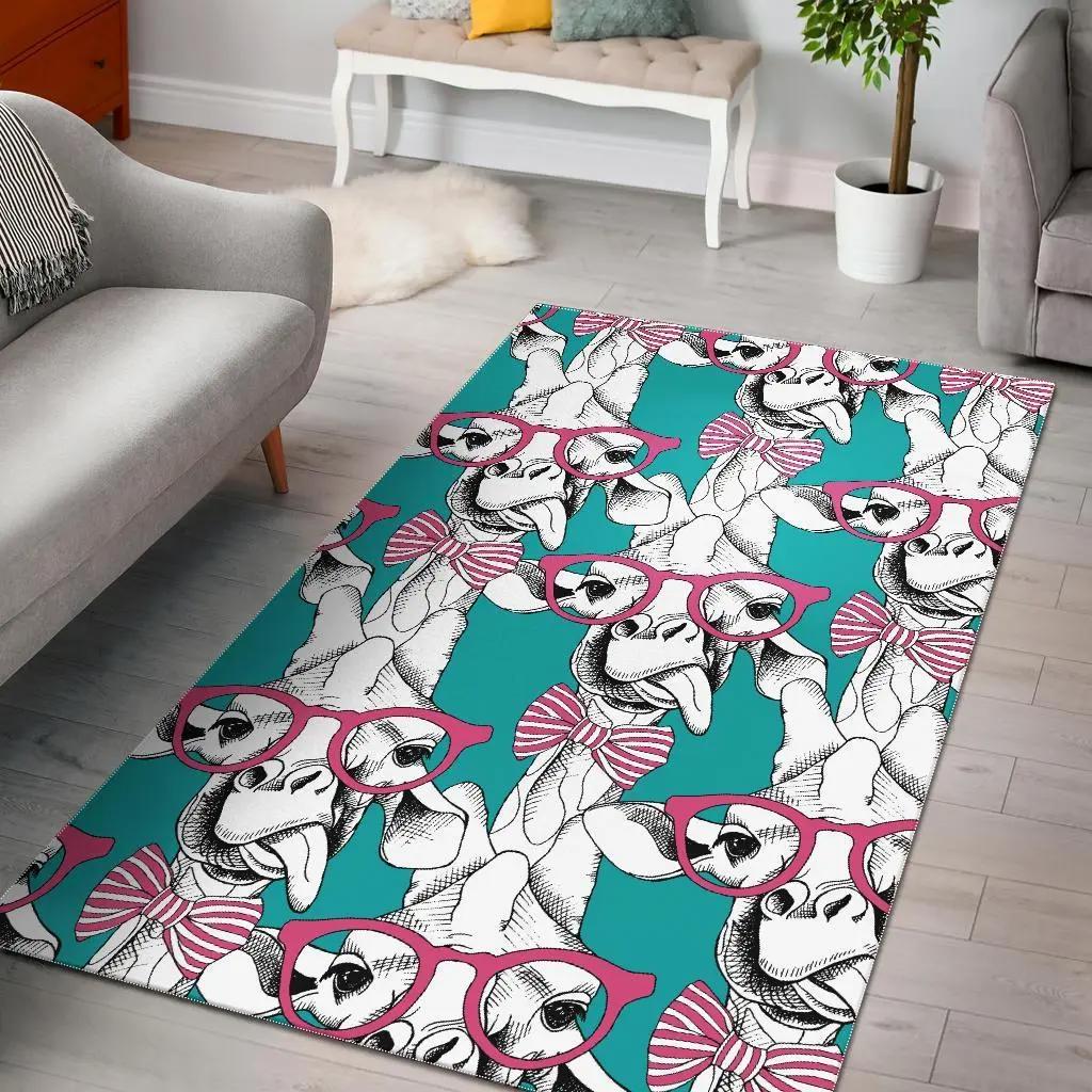Mosaic colorful print pattern area rug living room rug home decor Rectangle Rug