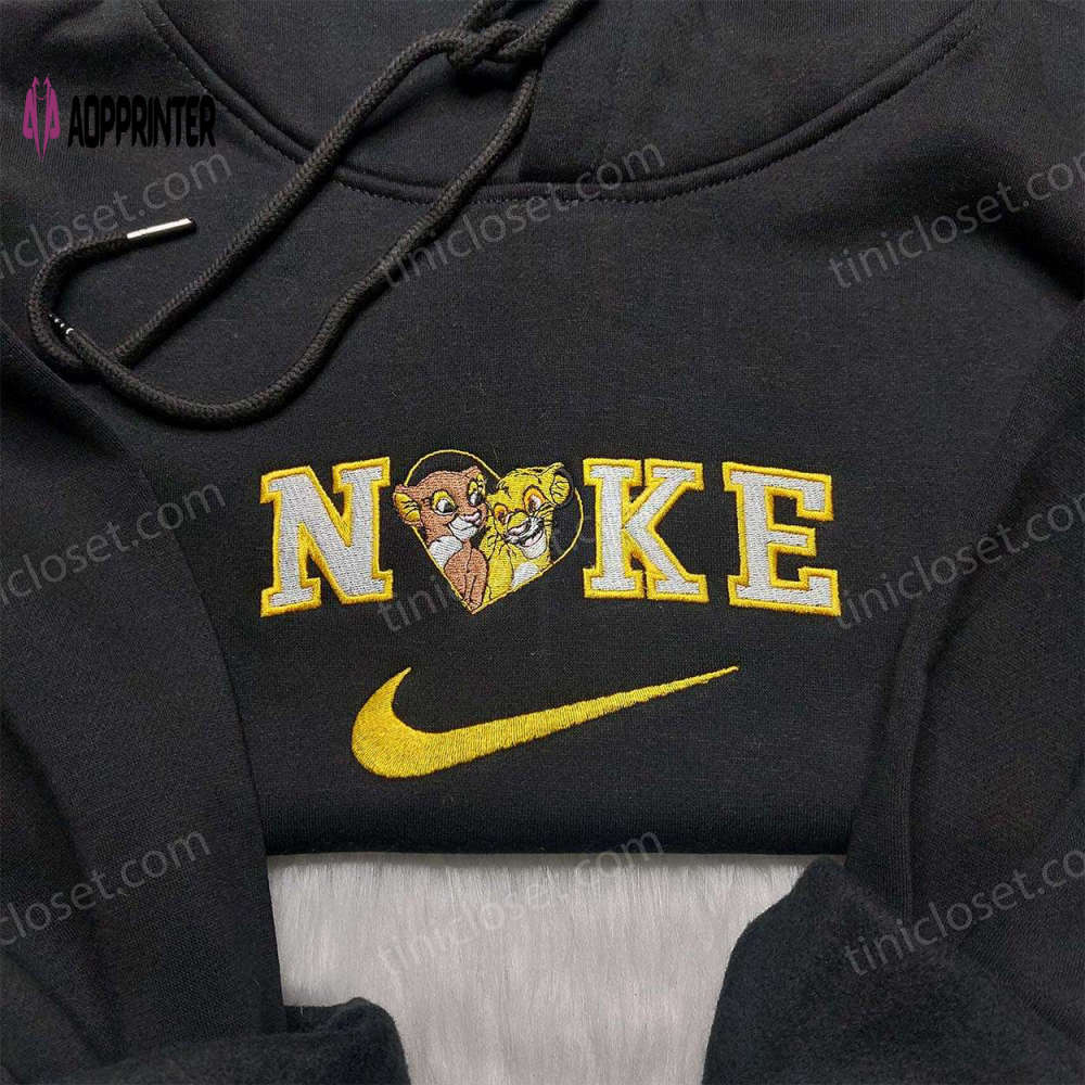 Nala simba nike embroidered shirt: lion king x disney anniversary shirts Embroidered Shirt