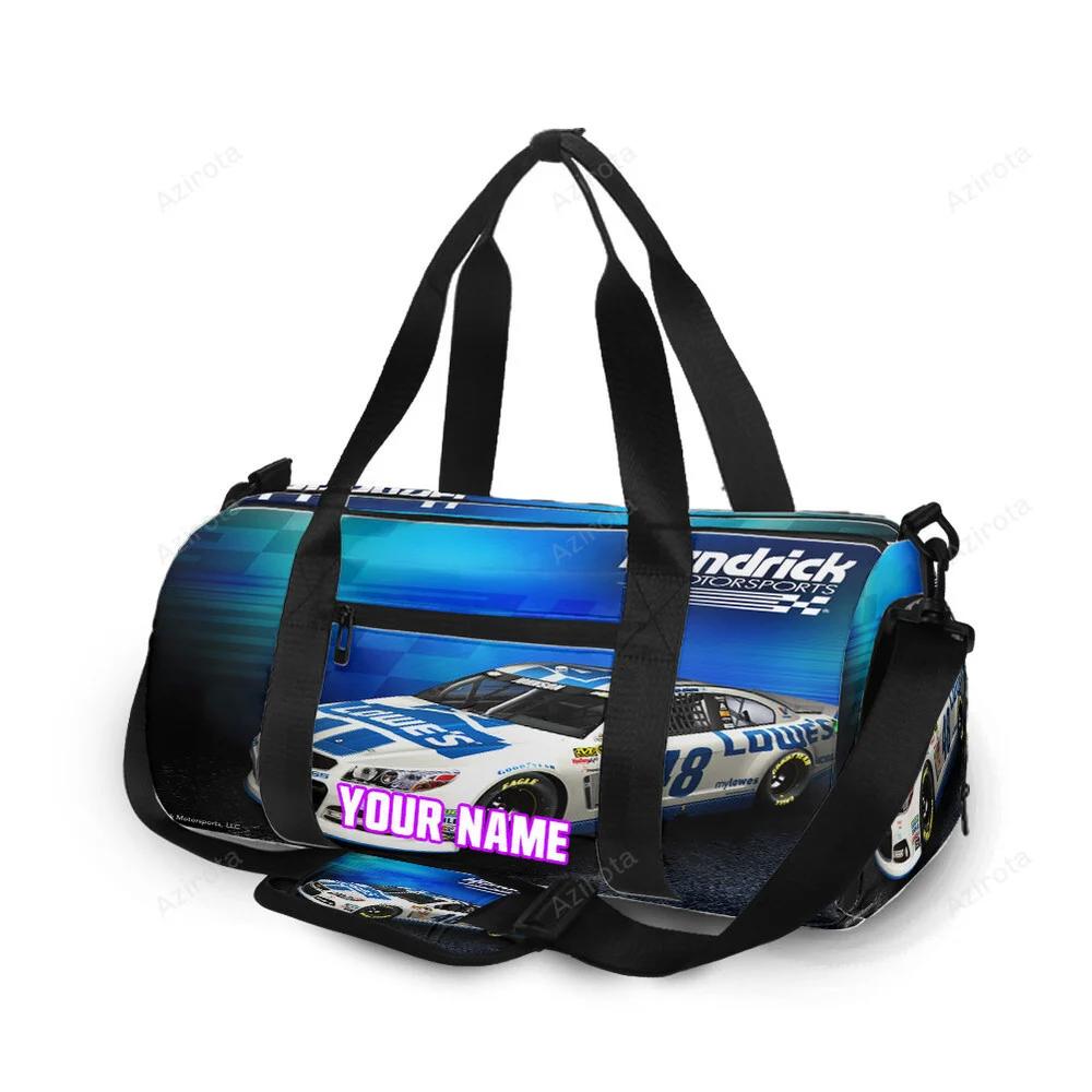 Nascar hendrick motorsports car2 personalized name travel bag gym bag 963 Travel Bag