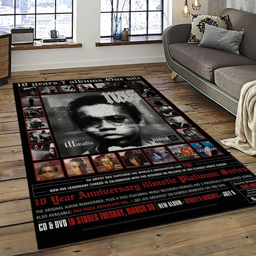 Nasir rapper hiphop music retangle carpet area rug home decor best gift for fan and friends na13 Rectangle Rug