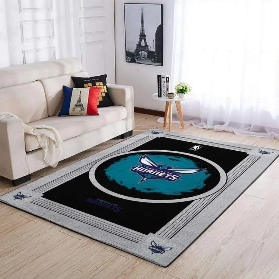 Nba charlotte hornets area rug living room rug carpet rug 191228 Rectangle Rug