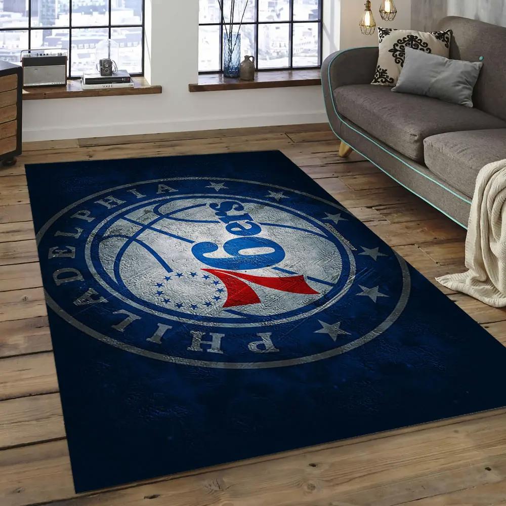 Nba charlotte hornets basketball legend team logo rectangle area ch17 Rectangle Rug