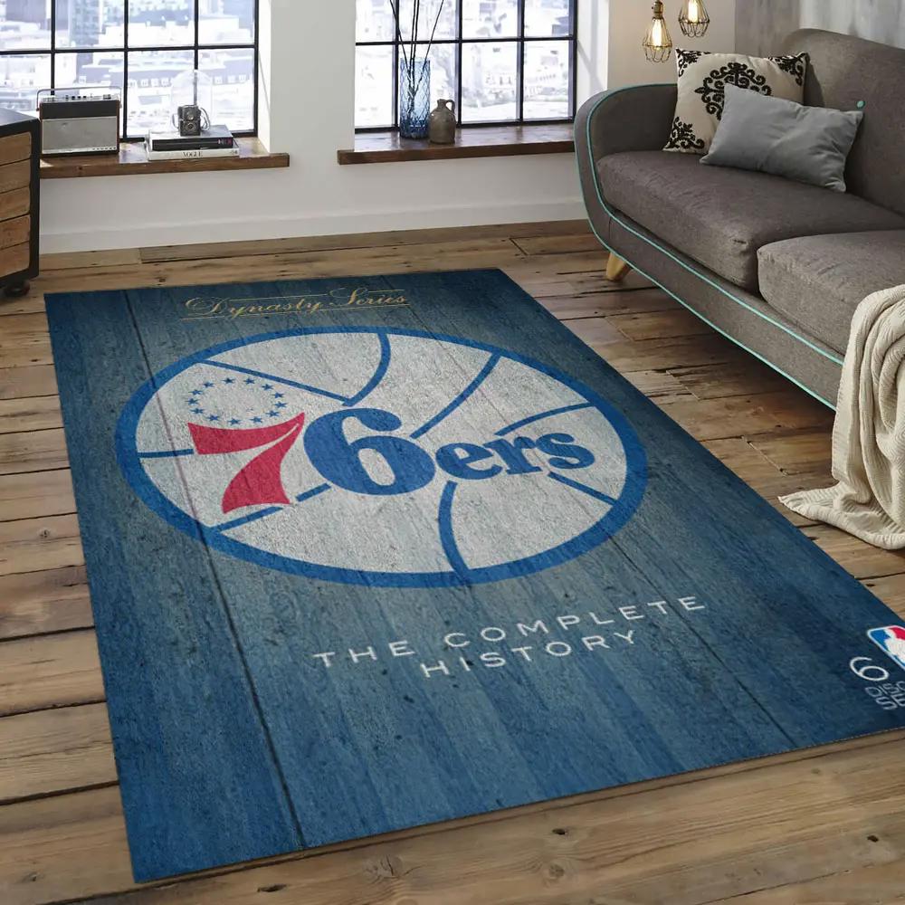 Nba charlotte hornets basketball legend team logo rectangle area ch39 Rectangle Rug