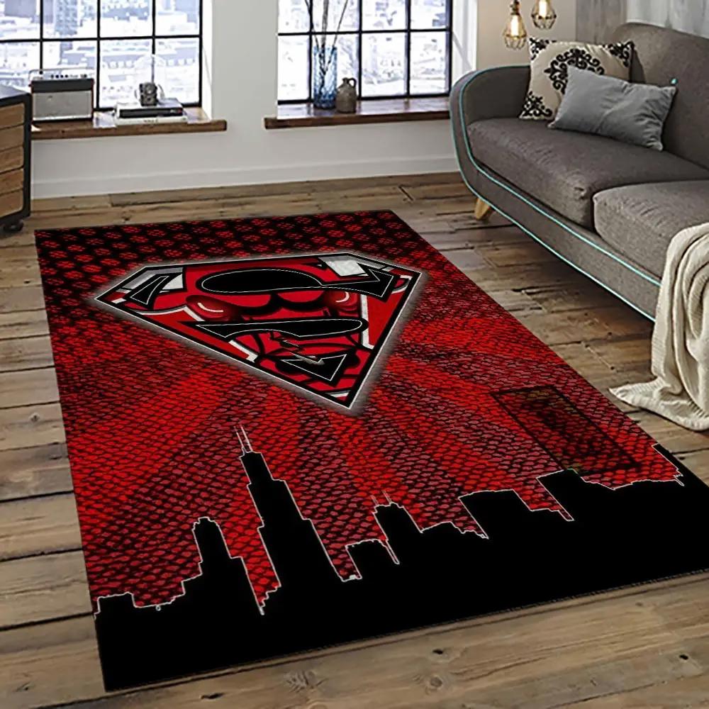 Nba chicago bulls basketball team logo sport carpet area rug home decor best gift for friends cb67 Rectangle Rug