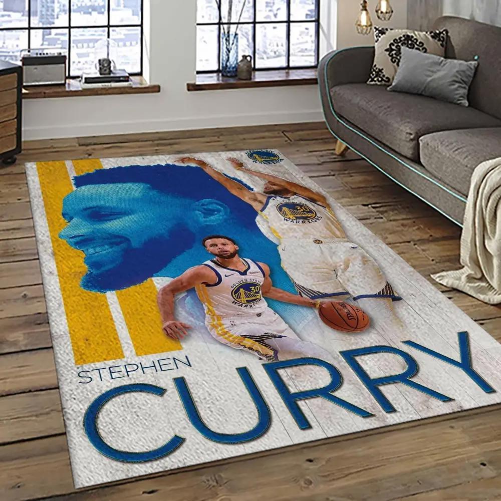 Nba golden state warriors basketball team logo sport carpet area rug home decor best gift for friends gsw73 Rectangle Rug